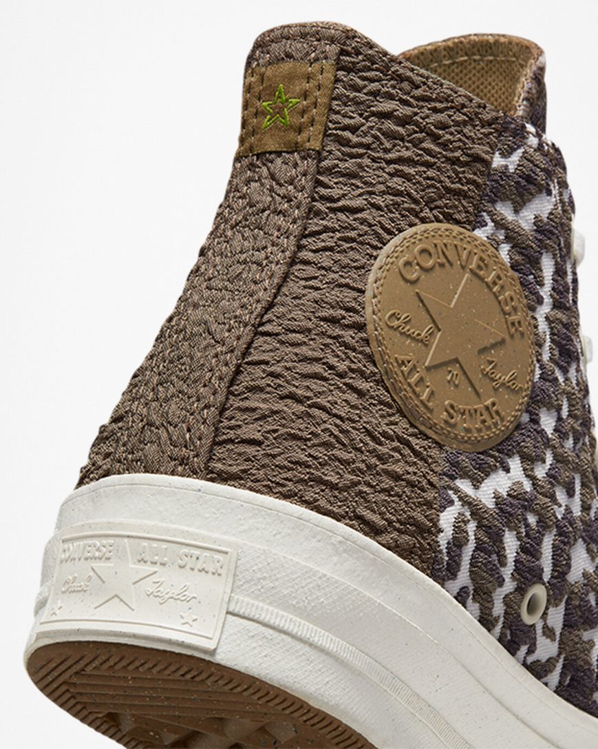 Tenisky Vysoke Converse Chuck 70 Split Upper Jacquard Camo Damske Hnede Tmavo | SK GPA5S5